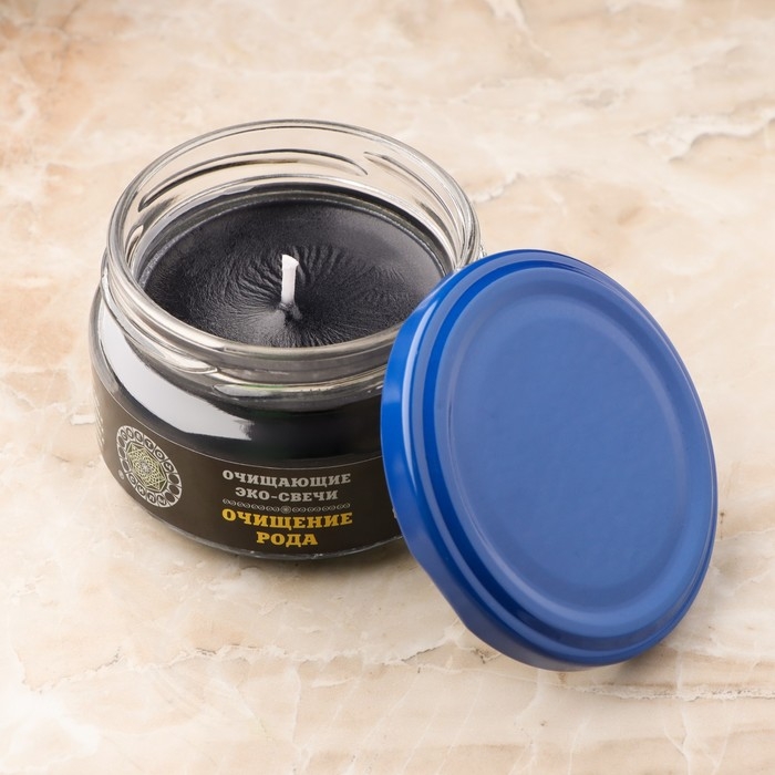Эко-свеча магическая  Эко-свеча магическая "Очищение рода" из натурального воска, 7х5 см