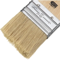 Кисть плоская 50 мм, натуральная щетина, деревянная ручка Сибртех (82263)