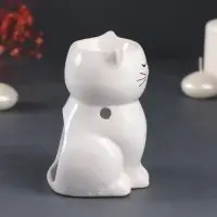 Аромалампа для эфирных масел &laquo;Котик румяный&raquo;, керамика, 7.7&times;8&times;11.5 см