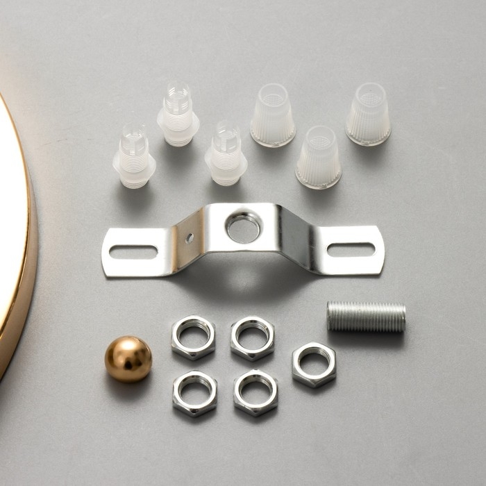 Основание для светильника Основание для светильника "Круг-3" золото 23,5х23,5х2см