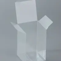 Складная прозрачная коробка из PVC, для упаковки подарков, 5&times;5&times;8 см