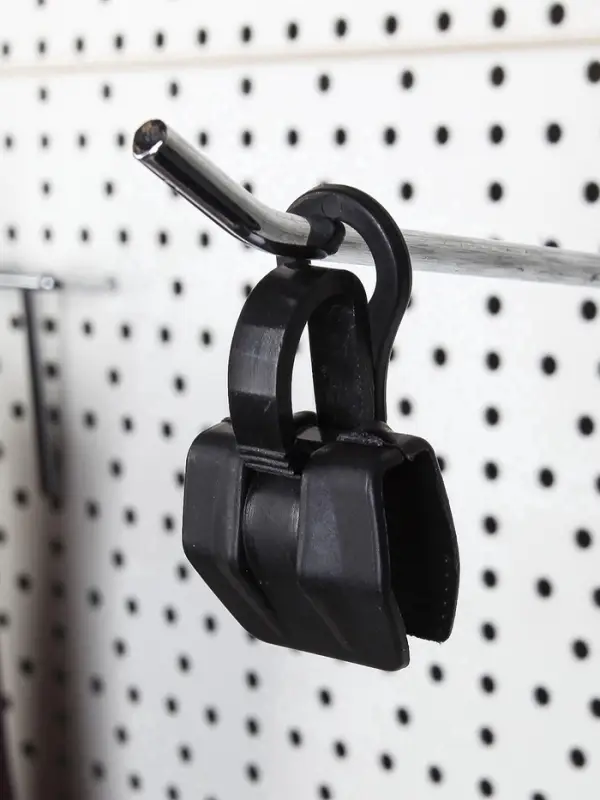 Крючок - вешалка с прищепкой, 50 шт. 3&times;5.5&times;1.7 см, чёрный