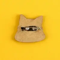 Значок деревянный &laquo;Котяо&raquo;, серия мемы 3,2 х 2,9