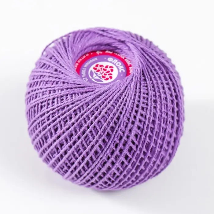 Пряжа для вязания спицами, крючком &laquo;ПНК Кирова. Флокс&raquo;, 150 м/25 г, 100% хлопок немерсеризованный, цвет 1302