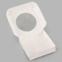 Коробка подарочная самосборная с окном &laquo;Цветы&raquo;, 11.5&times;11.5&times;3 см