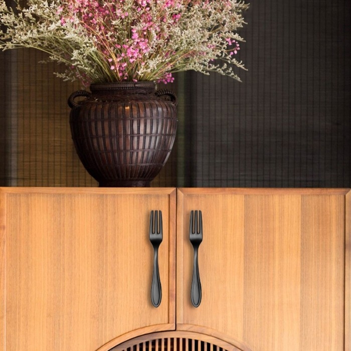 Ручка-скоба Ручка-скоба "Вилка" CAPPIO RSC002, м/о 76 мм, цвет черный