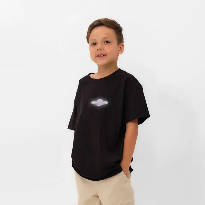 Светоотражающая термонаклейка «Сатурн», 3 × 7 см, цвет серый, цена за 1 штуку Светоотражающая термонаклейка «Сатурн», 3 × 7 см, цвет серый, цена за 1 штуку