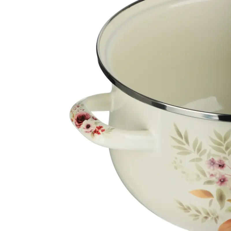 Кастрюля эмалированная VETTA Лаура, 22см, 3,6л, индукция