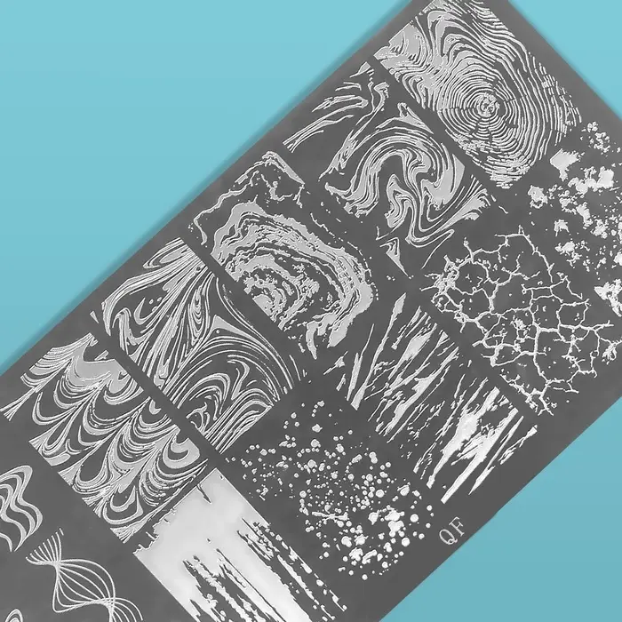 Пластина для стемпинга металлическая &laquo;Узор&raquo;, 12&times;6 см