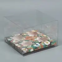 Коробка для капкейка, кондитерская упаковка, 4 ячейки &laquo;Тебе с любовью&raquo;, 16&times;16&times;11.5 см