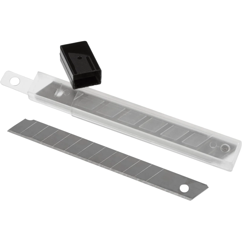 Лезвие запасное для ножей Attache 9мм 10шт./уп.пластиковый футляр