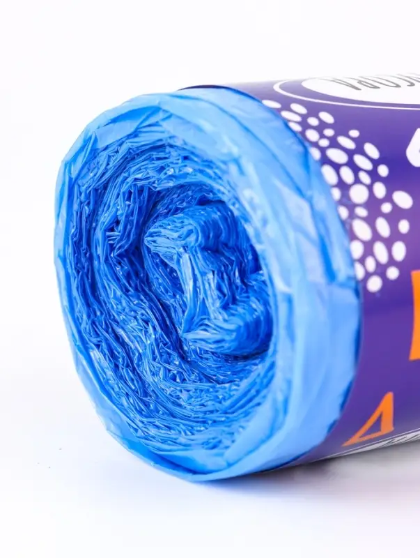 Мешки для мусора 120 л ПНД, толщина 10 мкм, 20 шт. в рулоне, синие