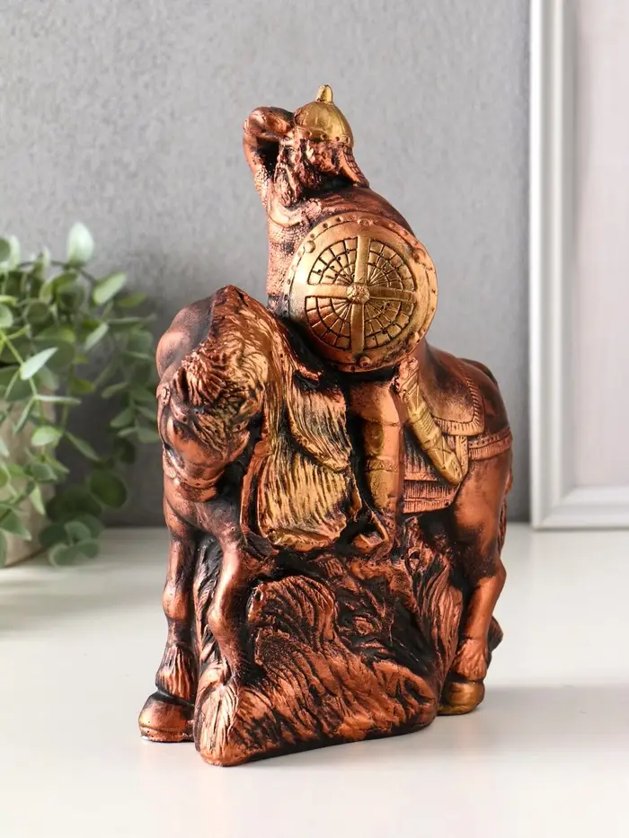 Фигура гипс «Богатырь на коне», 25×19×11 см Фигура гипс «Богатырь на коне», 25×19×11 см