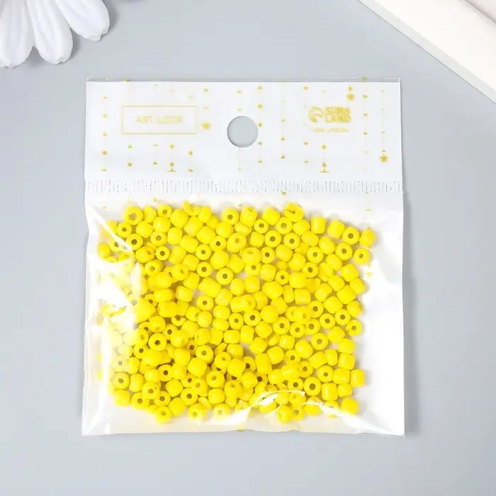 Бисер круглый 6/0  Бисер круглый 6/0 "Лайм" 20 гр