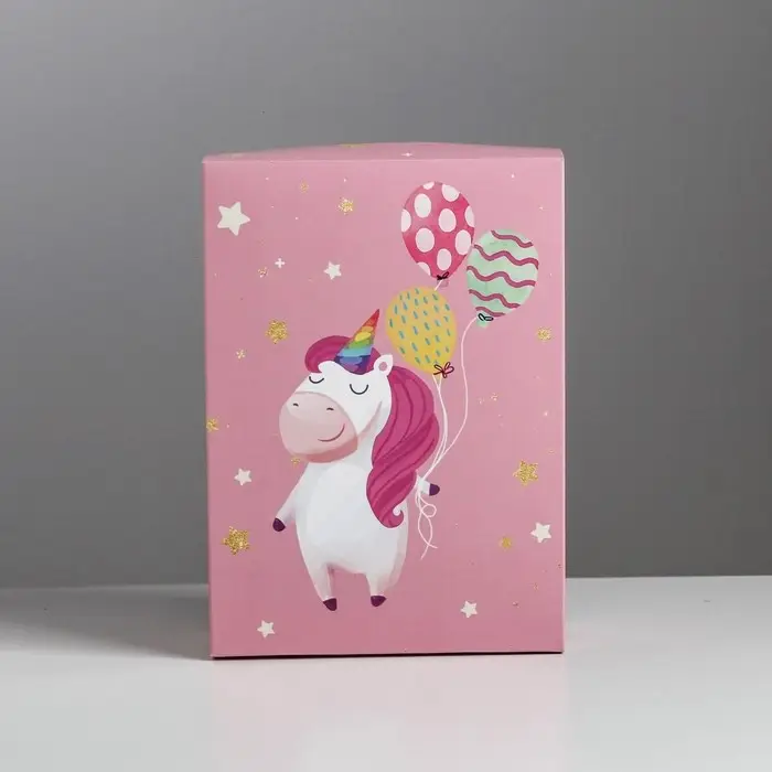 Коробка подарочная складная, упаковка, &laquo;Единорог&raquo;, 21 х 15 х 7 см