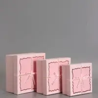 Наборок коробок 3 в 1 прямоугольные 19*19*9.8 17*17*8.0 15*15*6.5 см