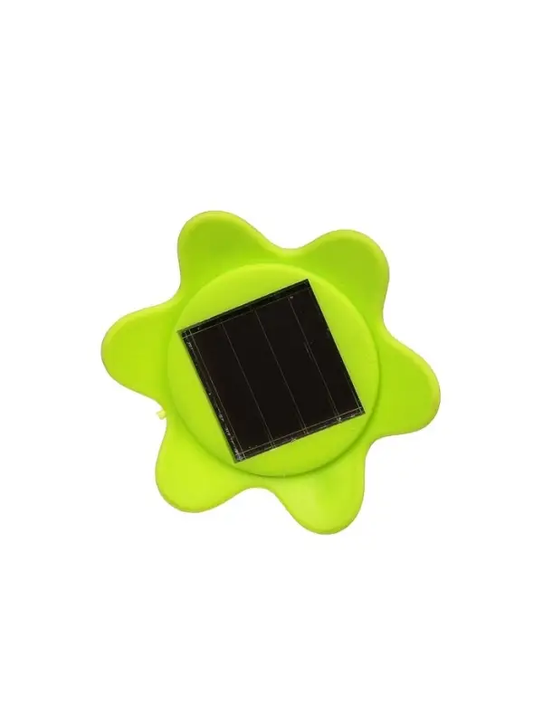 Садовый светильник &laquo;Цветок зелёный&raquo;, уличный, на солнечной батарее, 6&times;29&times;6 см, 1 LED, свечение белое