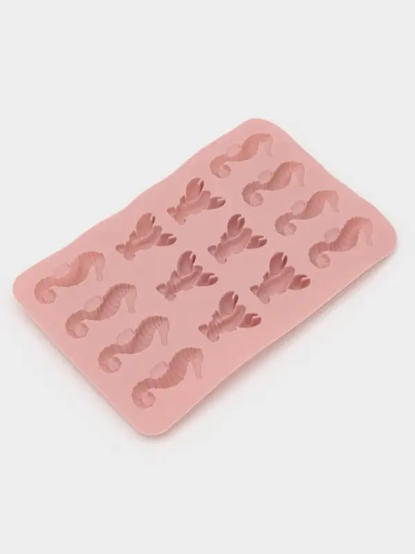 Форма для мармелада Доляна &laquo;Морской мир&raquo;, силикон, 22&times;14&times;1 см, 14 ячеек, МИКС