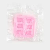 Молд для заливки Sweet, силикон, 6 ячеек, 6&times;1 см, розовый
