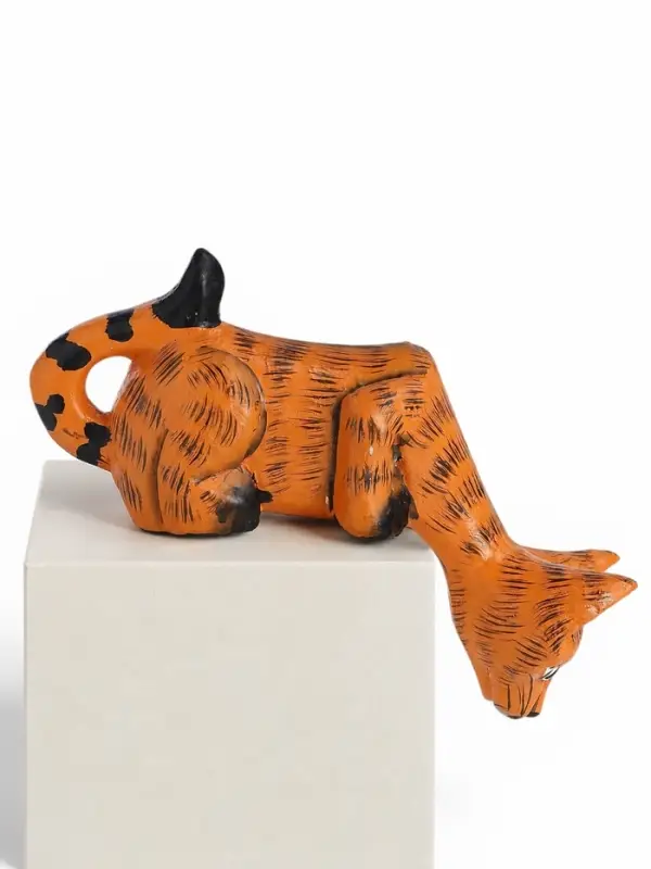 Фигура &laquo;Котёнок Рыжик подглядывает&raquo;, 17&times;14&times;6 см, дерево