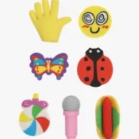 Набор фигурных ластиков, 7 штук, МИКС