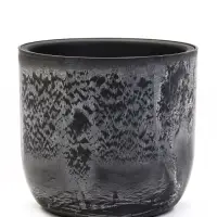 Кашпо со вставкой 1 л d15 см h14см МИКРИТ серый слайн