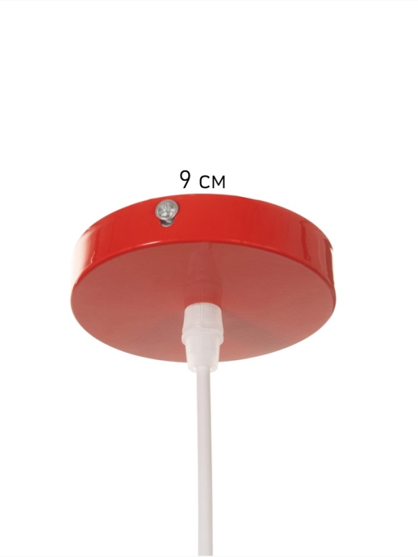 Светильник Richard 1х40Вт Е27 пр-1м красный 32,5х32,5х27см