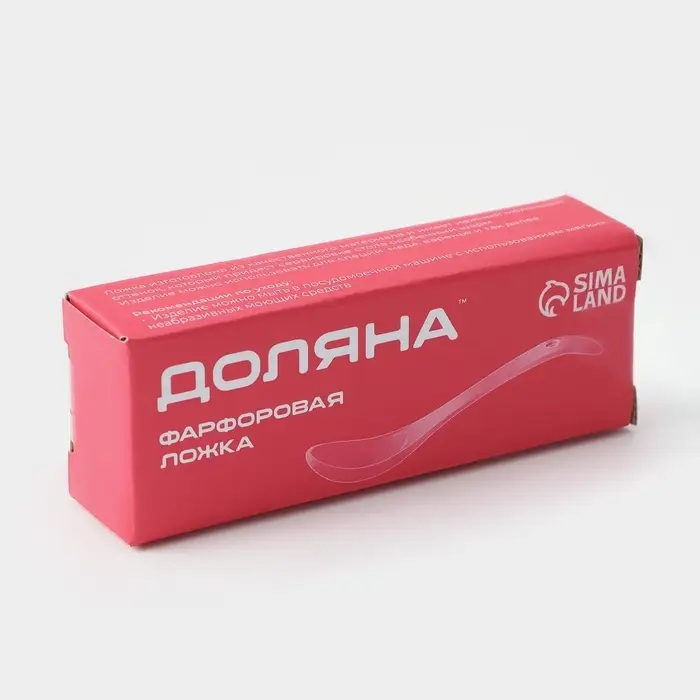 Набор ложек Доляна &laquo;Эстет&raquo;, 6 предметов, 11&times;2.6&times;1 см, фарфор, белый