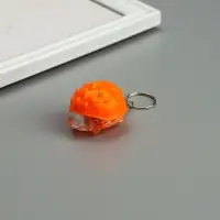 Фонарик брелок для ключей на кольце &laquo;Ёжик&raquo;, 2.8&times;3.5&times;4.8 см, МИКС