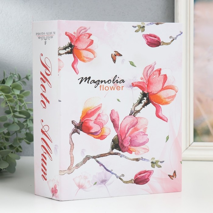 Фотоальбом на 200 фото 10х15 см Фотоальбом на 200 фото 10х15 см "Цветение магнолии" МИКС 23х17х5,5 см