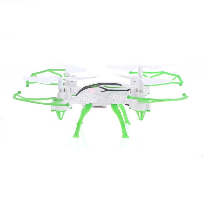 Квадрокоптер радиоуправляемый SKYDRONE, работает от аккумулятора, цвет зелёный Квадрокоптер радиоуправляемый SKYDRONE, работает от аккумулятора, цвет зелёный