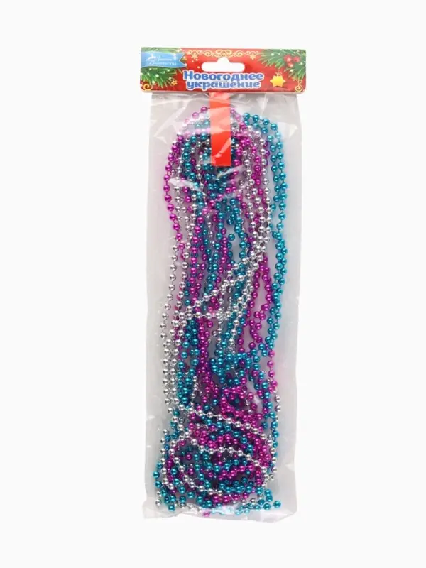 Бусы на ёлку &laquo;Разноцветные шарики&raquo;, длина 2.7 м, d=5 мм, МИКС