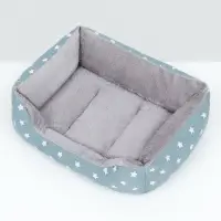 Лежанка для животных &laquo;Звезды&raquo;, 40&times;32&times;12 см, серая