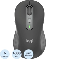 Мышь компьютерная Logitech M750 L графит.4000dpi BT/R USB 5b(910-006266)