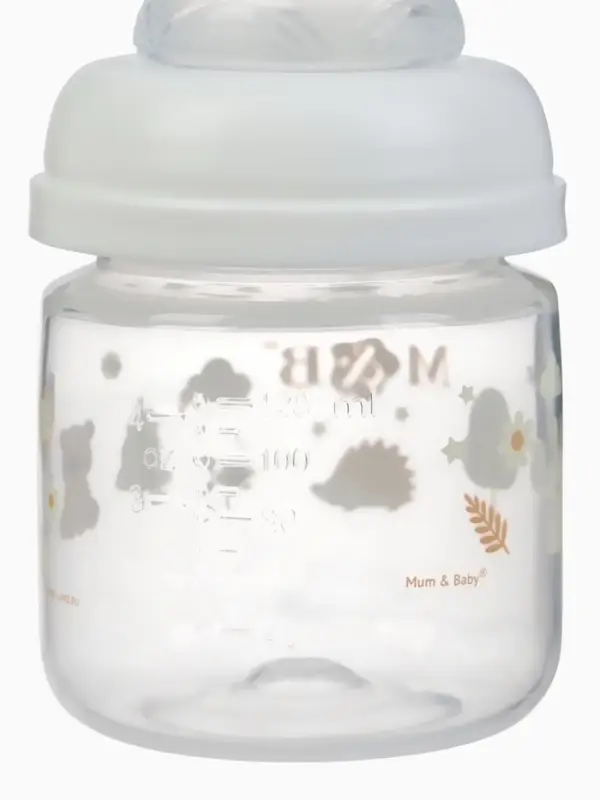 Бутылочка для кормления M&B, ШГ &Oslash;50 мм, +0мес., 120 мл.