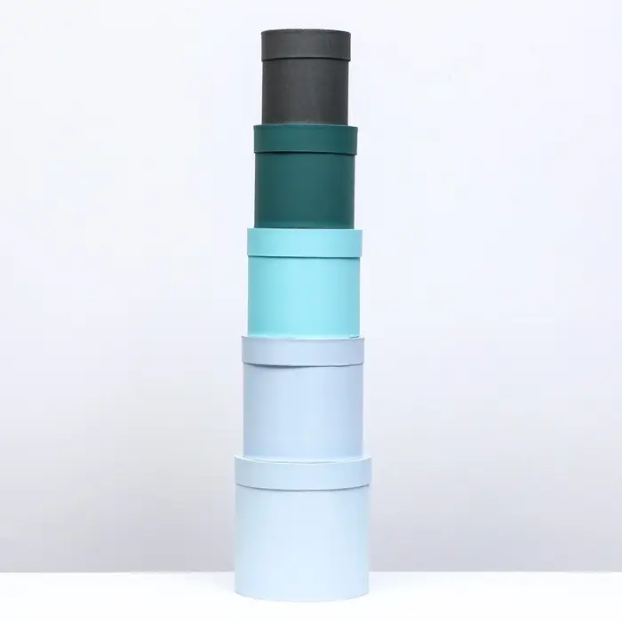 Набор шляпных коробок 5 в 1" Гармония", 20&times;20 - 14&times;14 см