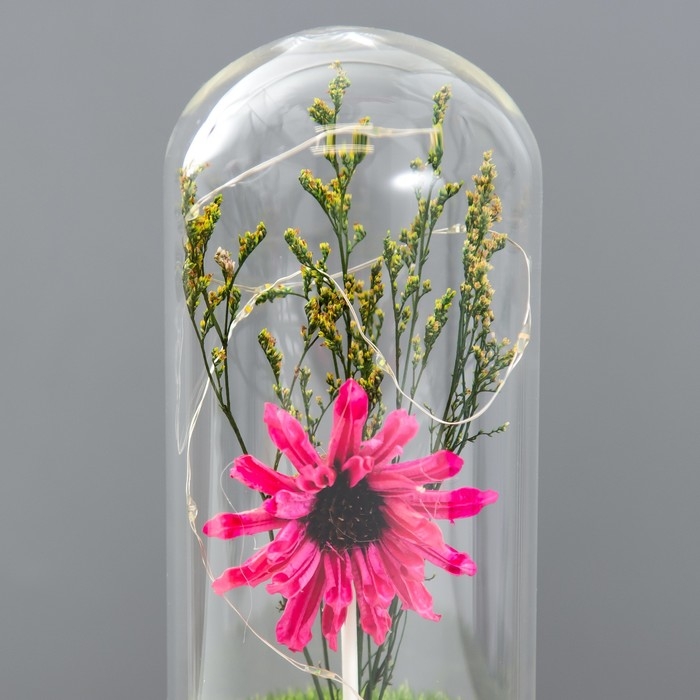 Ночник колба Ночник колба "Цветок" LED от батареек LR44 МИКС 8х8х19 см RISALUX