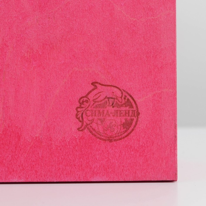 Ящик подарочный деревянный «8 марта, мраморный», 8.5 х 20 х 25 см