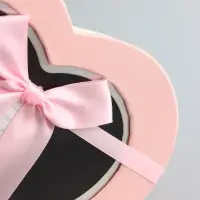 Набор подарочных коробок 3 в 1 сердца, розовый, 22&times;20&times;9; 18.5&times;17&times;7.5; 16&times;14&times;6 см