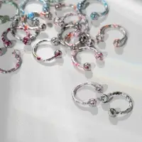 Пирсинг в бровь «Шарики», d=0.8 см, МИКС (фасовка 20 шт.)