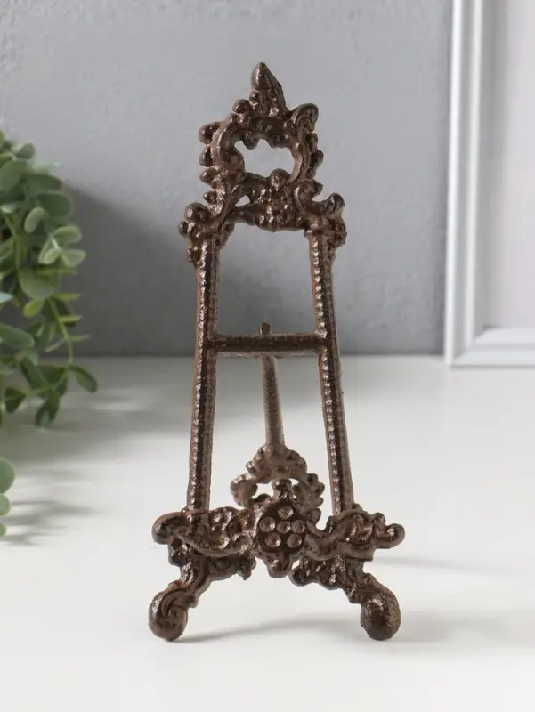 Фигурка - подставка для книг &laquo;Мольберт с узорами&raquo;, чугун, 23.5&times;10&times;4 см