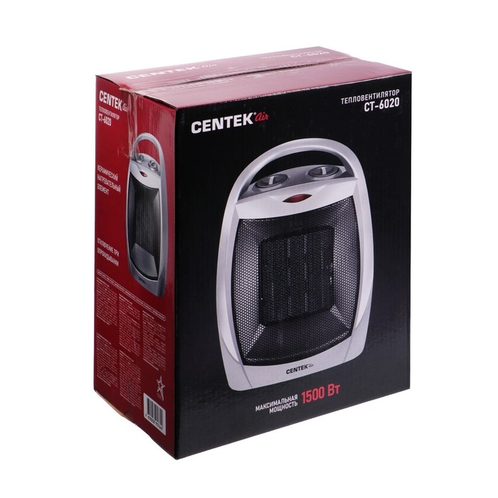 Тепловентилятор Centek CT-6020, керамический, 750/1500 Вт, обогрев/вентиляция, 15 м² Тепловентилятор Centek CT-6020, керамический, 750/1500 Вт, обогрев/вентиляция, 15 м²
