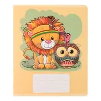 Комплект тетрадей из 10 штук, 12 листов в линию Calligrata "Тигрёнок", обложка мелованный картон, блок офсет, 5 видов по 2 штуки