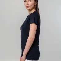 Футболка женская T-bolka Stretch Lady, темно-синяя (navy), размер S