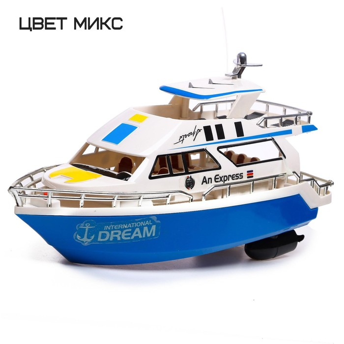 Катер радиоуправляемый «Яхта», работает от батареек, МИКС Катер радиоуправляемый «Яхта», работает от батареек, МИКС