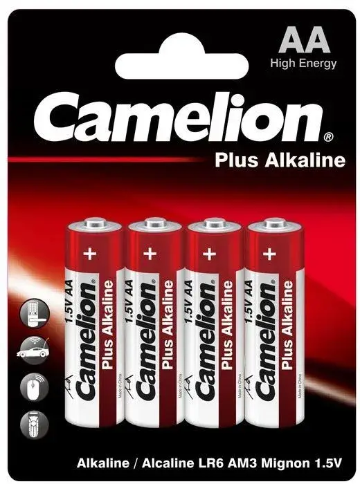 Батарейка Camelion Plus LR6 AA BL4 Alkaline 1.5V (4/48/576/34560) Батарейка Camelion Plus LR6 AA BL4 Alkaline 1.5V (4/48/576/34560)