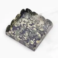 Коробка для печенья, «Зеленый камуфляж», 12×12×3 см