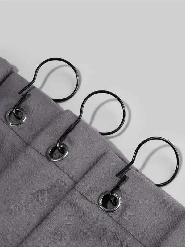 Крючок для штор, 6.8&times;3.8&times;0.2 см, 20 шт., чёрный