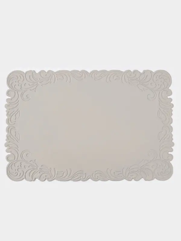 Набор салфеток сервировочных на стол Доляна, 2 шт., 45&times;30 см, бежевый