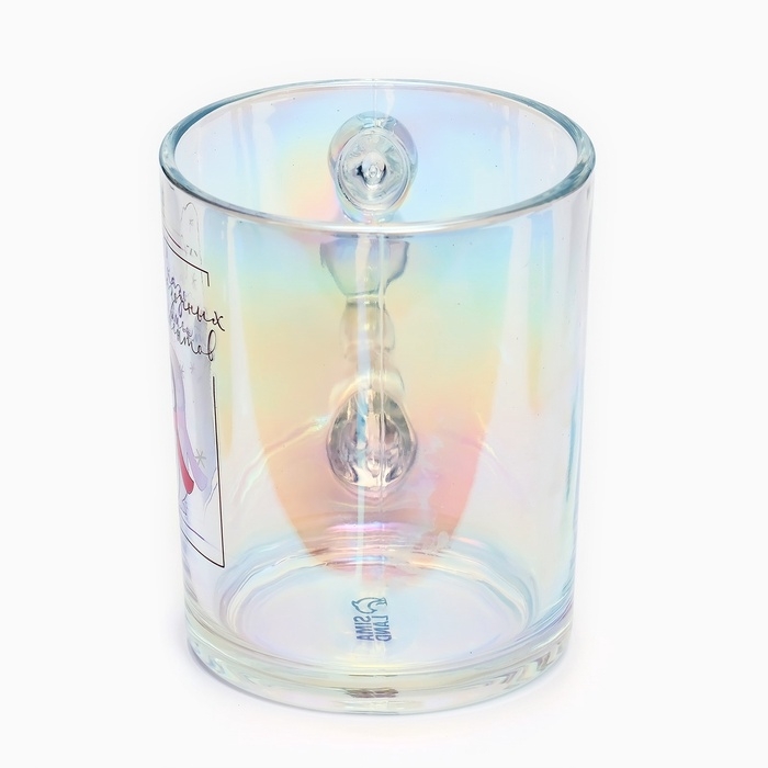 Новый год. Кружка стеклянная «Сказочных моментов», 350 мл Новый год. Кружка стеклянная «Сказочных моментов», 350 мл